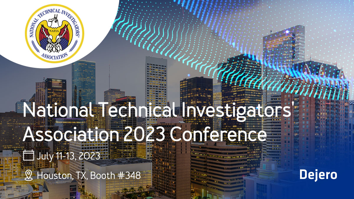 DejeroLabs's tweet image. We’ll be in Houston, TX next week for the National Technical Investigators' Association #NATIA2023 conference. Visit us in booth 348 to learn about how we support #publicsafety agencies &amp;amp; partners with #resilientconnectivity solutions. Book a meeting: hubs.ly/Q01V4qBM0