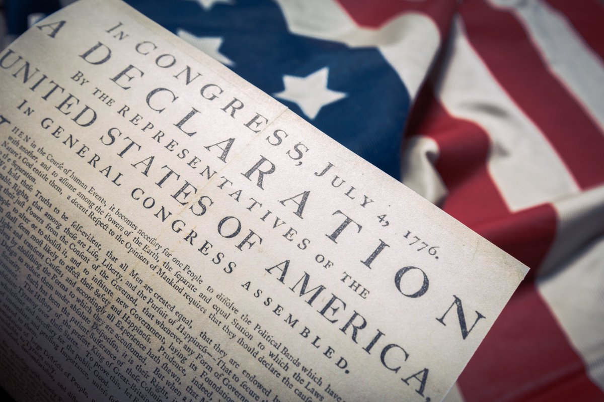 "We hold these truths to be self-evident, that all men are created equal, that they are endowed by their creator with certain unalienable rights, that among these are life, liberty and the pursuit of happiness." -- Declaration of Independence, July 4, 1776.

#independenceday