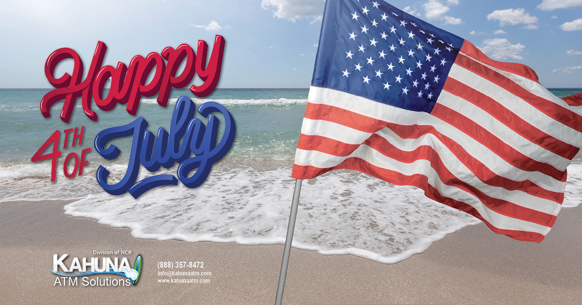 KahunaATM's tweet photo. “The red and white and starry blue is freedom's shield and hope” - John Philip Sousa
Happy Independence Day!

#cash #atms #bitcoinatms #atmdeployers 
#atmindustry #partnership #kahunaatm https://t.co/hAmqHQtfTt