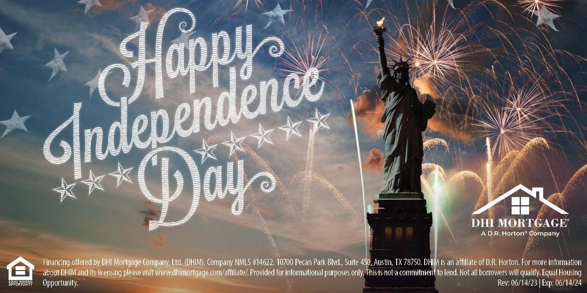 DHIMortgage's tweet photo. Let freedom and unity ring throughout the nation this 4th of July! Have a wonderful Independence Day, from DHI Mortgage! https://t.co/Gt4mqD1G1K