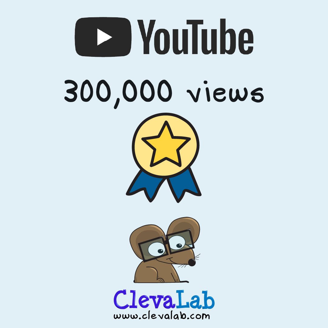 🎉✨ Great news! 🎉✨ ClevaLab has reached over 300,000 views on YouTube. 🚀 A huge thank you to everyone who's watched the videos. Let's learn biology together. 🤗 Watch our Channel. 🔗 youtube.com/@ClevaLab #learnbiology #clevalab #molecularbiology #cellbiology