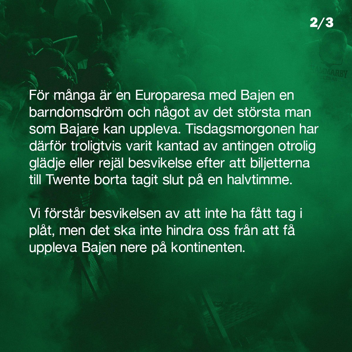 BajenFans's tweet photo. Alla till Enschede! https://t.co/nzTJmSAhSi