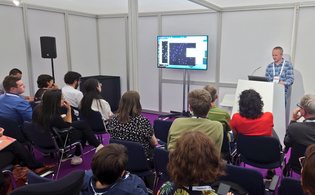 haesleinhuepf's tweet image. The power of automated #BioImageAnalysis using ImageJ Macro in @FijiSc demonstrated by @dale_moulding in the @mmc_series #LearningZone
🔬🖥️💪