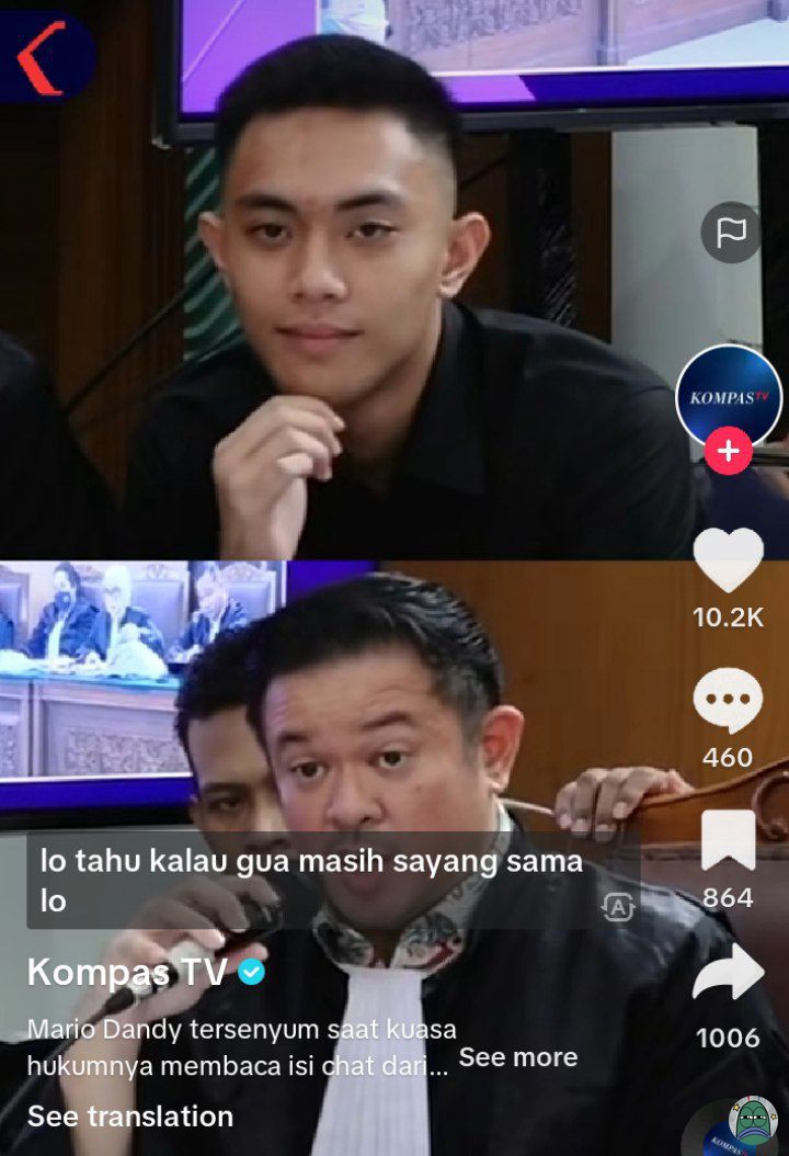 tanyarl kok ada ya yang lagi sidang trus dibacain chatan sama mantan nya malah salting🥲🥲 beneran kayak gak ada takutnya