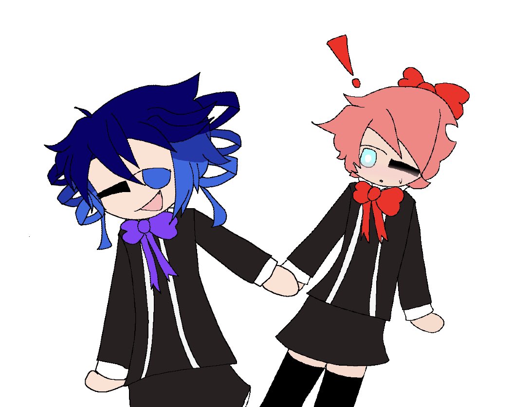 Homuberry's tweet photo. they totally aren’t gay :3

(Grace why are you red, you idiot.) 

#DDMM #oc https://t.co/cbmGuItJdi