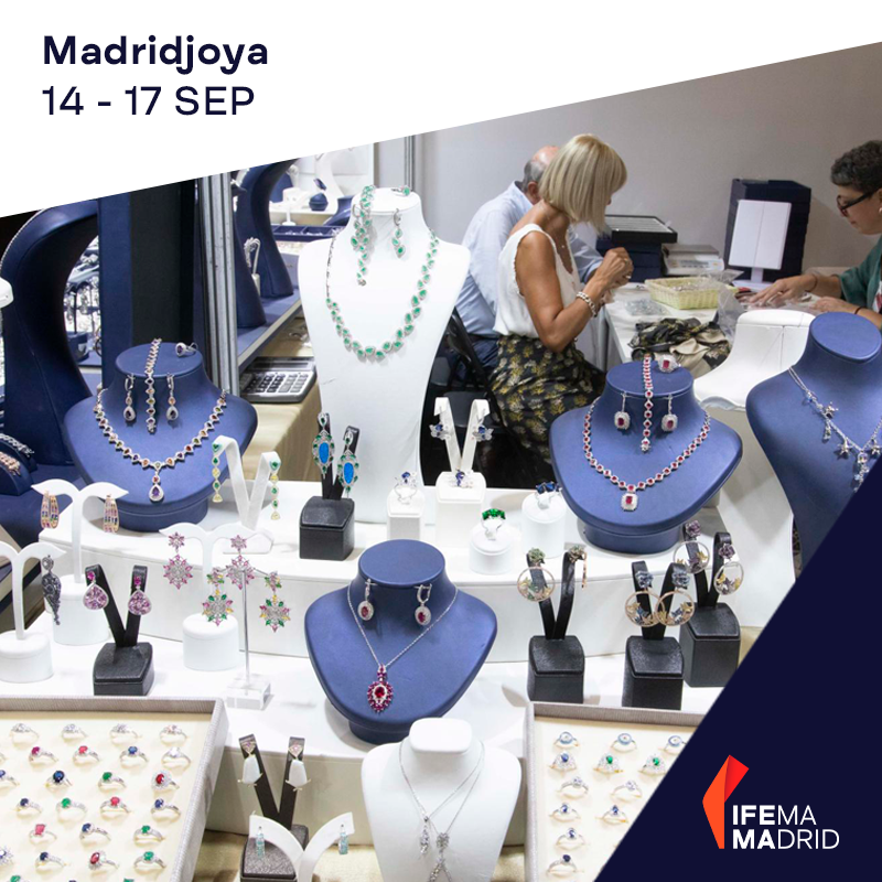 El Salón internacional de Joyería y Relojería Urbanas y de Tendencia, <a href="/Madridjoya/">Madridjoya</a>, ya tiene cita en IFEMA MADRID: 14-17 de septiembre. 💍 

El principal instrumento para la difusión de tendencias y novedades del sector permitirá a los profesionales generar negocio.