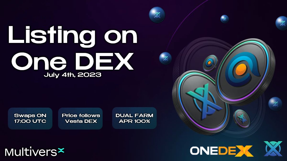 𝐗𝐋𝐇 𝐋𝐢𝐬𝐭𝐢𝐧𝐠 𝐨𝐧 𝐎𝐍𝐄 𝐃𝐄𝐗

Today, at 17:00 UTC or 20:00 RO, we open the Swaps for $ONE / $XLH in <a href="/OneDex_X/">OneDex</a>! Our token will be listed following the price at that moment from #VestaDEX.

⭐️ One DEX App
swap.onedex.app/swap

⭐️ Add Liquidity and Earn both $ONE and