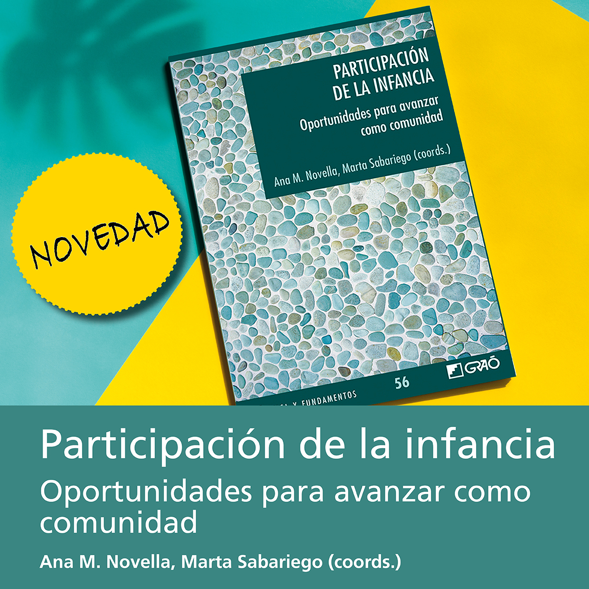 📘 Participación de la #infancia. Oportunidades para avanzar como comunidad 👧👦🤝

✍️ <a href="/ana_novella/">Ana Novella</a>, <a href="/martasabariego/">Marta SabariegoPuig</a> (coords.)

➡ lnkd.in/ecwVaBSK #libro #llibre #editorial #educació #educación #críticayfundamentos #ciudadanía #inclusión #participación