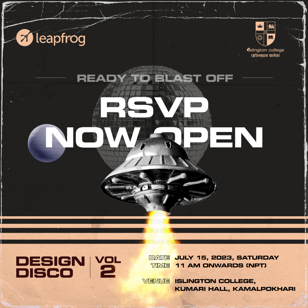 lftechnology's tweet photo. RSVPs are now open for #DesignDiscoVol2 🌟

We are thrilled to announce our official partnership with Islington College for the highly anticipated second edition of Design Disco. 

Limited seats, act fast! 🎟 https://t.co/zd38rJkkWJ 

#DesignDisco #LifeAtLeapfrog https://t.co/f4rvpFUSTP