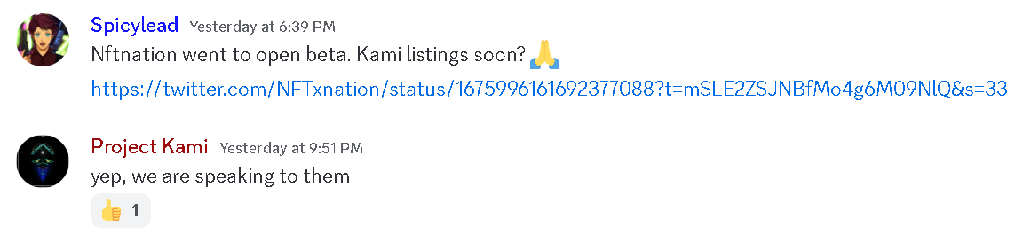 .@nftnation <a href="/ProjectKami_NFT/">Project Kami</a> 👀🦾