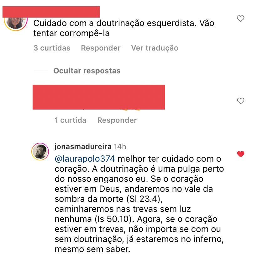 pedromcp's tweet photo. Jonas Madureira postou uma foto com a filha na PUC-SP e deixou essa resposta muito boa. https://t.co/5qn4grg871