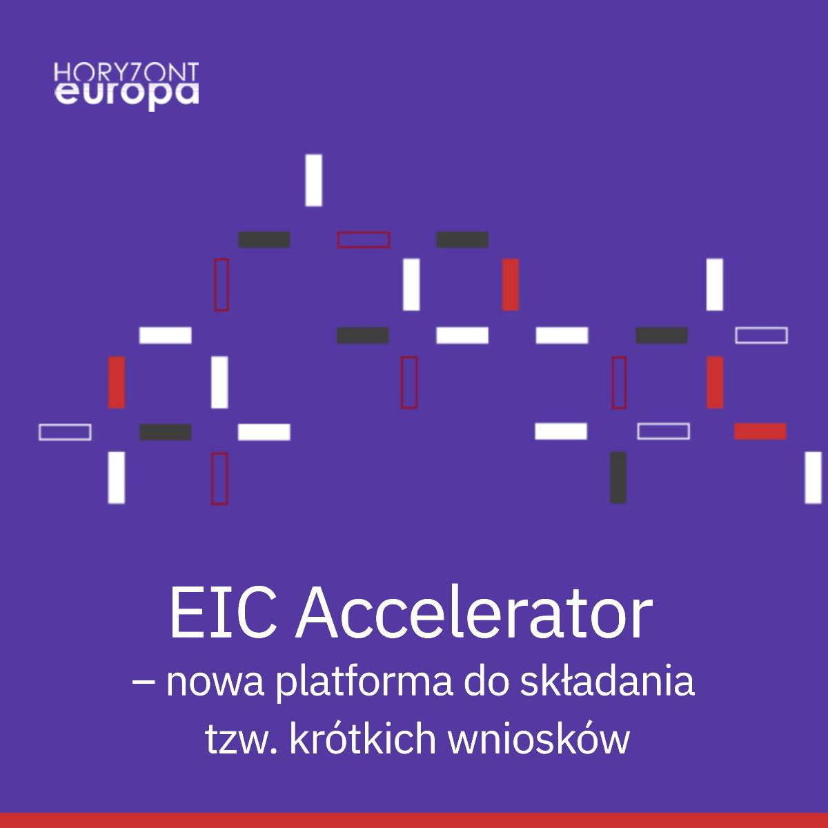 🚨 Nowa platforma do wniosków tzw. step 1 w #EICAccelerator jest już aktywna! Firmy mogą składać krótkie wnioski o dofinansowanie w konkursie EIC Accelerator korzystając z nowej platformy informatycznej opracowanej przez @EU_EISMEA 

👉 tiny.pl/ctwxs