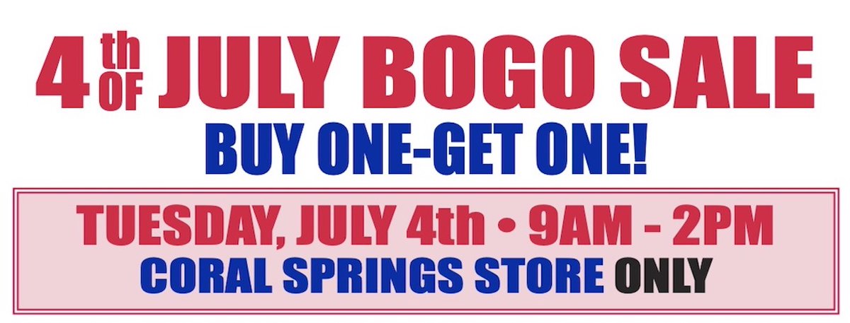 runnersdepot's tweet photo. HAPPENING NOW!! 4th of July BOGO SALE! Runner's Depot Coral Springs store ONLY! Unbelievable Savings! https://t.co/19xTOHuqmH https://t.co/00C17rkZcn