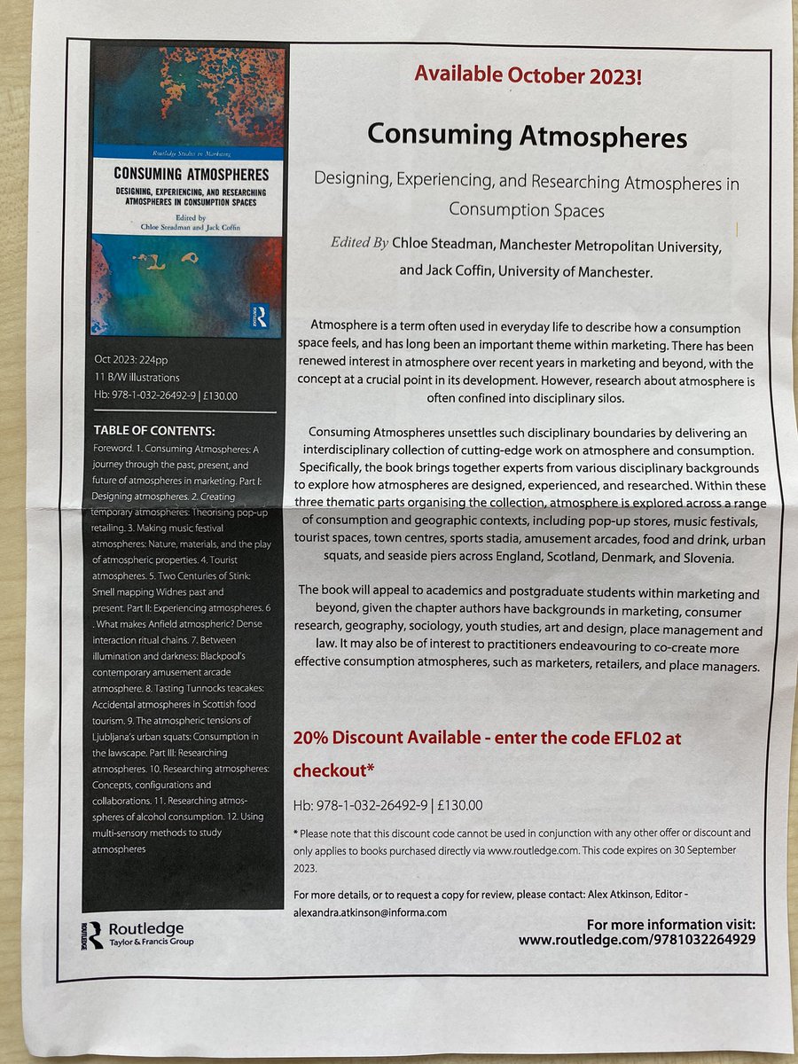 🤩 new book alert 🚨 October 2023 @jackcoffin and Chloe Steadman on #Consuming #Atmospheres 🤩🤩🤩