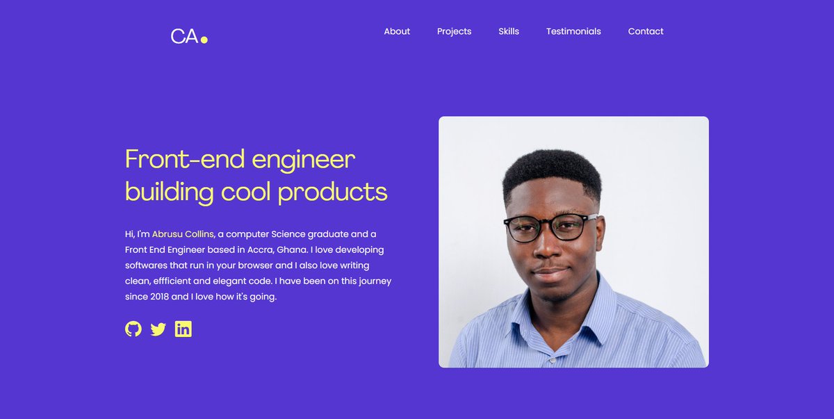 sedem_tsx's tweet photo. The fourth project is a revamp of my portfolio website.
Check it out with the link below.
Live link: https://t.co/xNF40HS7nE 
Leave a star on GitHub: https://t.co/bMQL7YHR35 
Demo video in the thread👇 https://t.co/OMyqcMfysZ