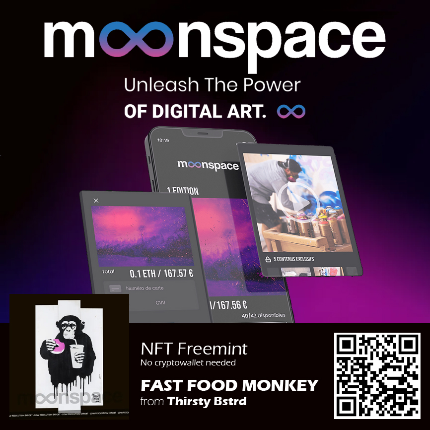 Gm frens !  
#NFT #freemint alert !  
Moonspace X Thirsty Bstrd 
No cryptowallet needed, they use Personal NFT technology ! 
Enjoy exclusive contents via the app ! 
mp.moonspace.io/en/edition/50