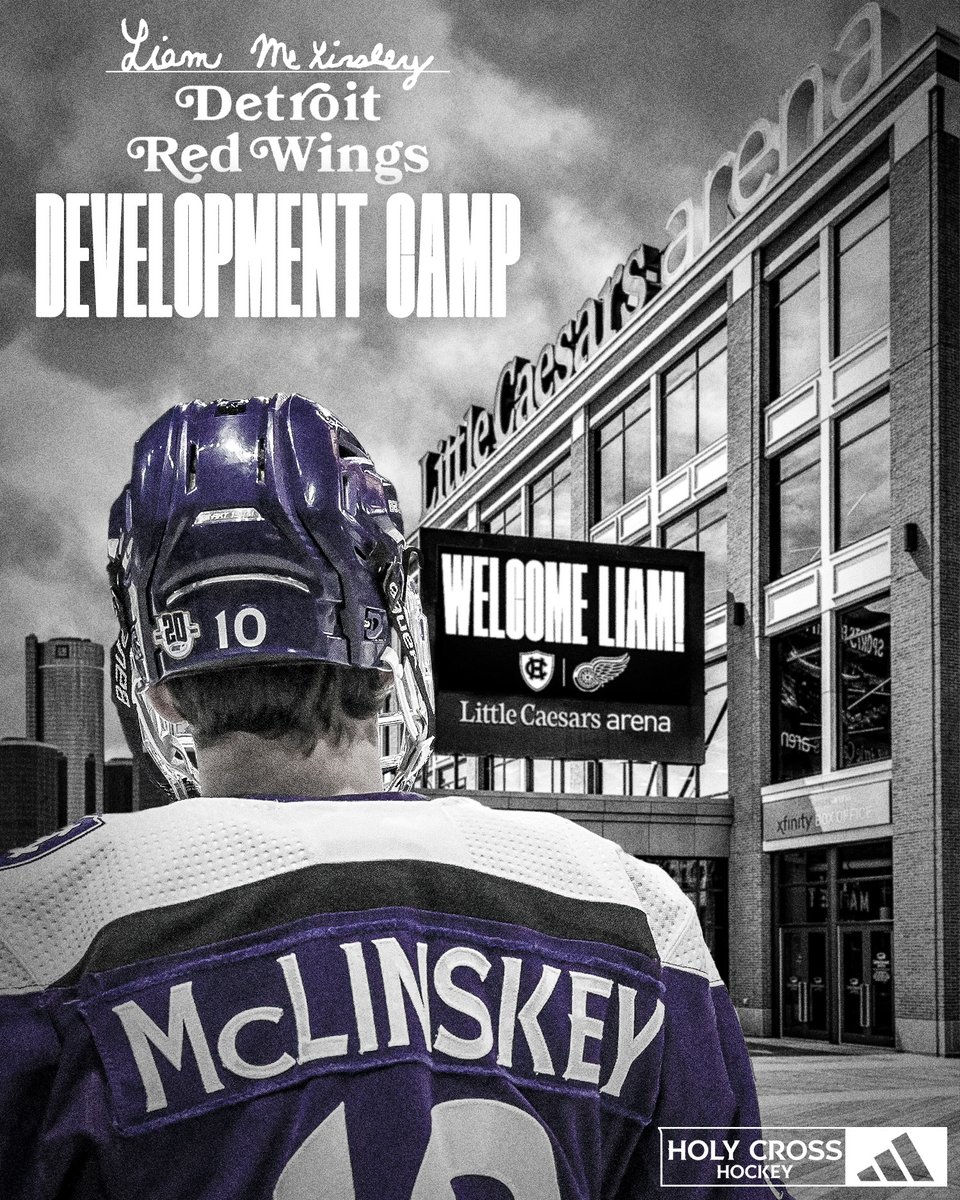 HCrossMHockey's tweet photo. Congratulations to our very own Liam McLinskey who is at the @DetroitRedWings development camp this week!

#GoCrossGo https://t.co/YT6vZ7qKsO