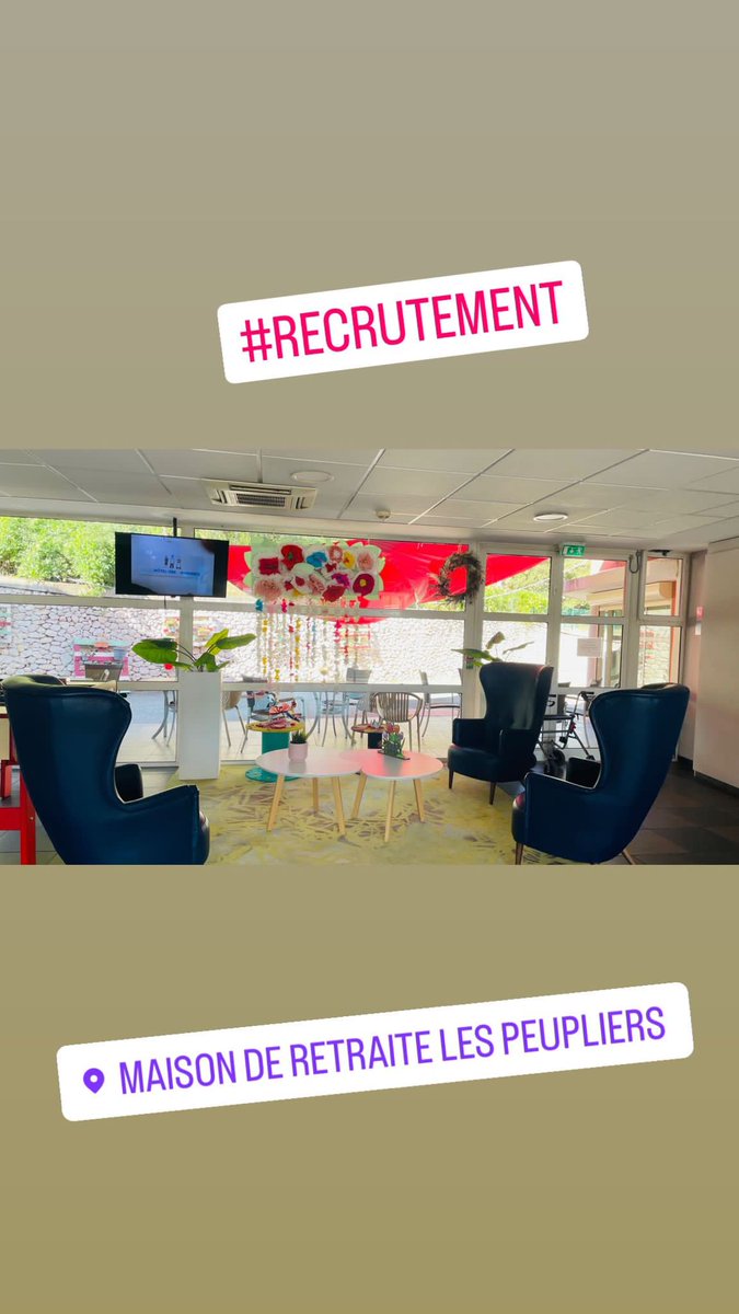 #recrutements <a href="/ChrisVuaillat/">C.Vuaillat</a>
@Fabienne_Heline @poleemploi_paca
Porte ouverte ce jour à la résidence Les peupliers du group DOMUSVI,au programme: rencontre avec les professionnels, visite de la structure et entretiens individuels. au total 25 candidats et perspectives d'embauches!