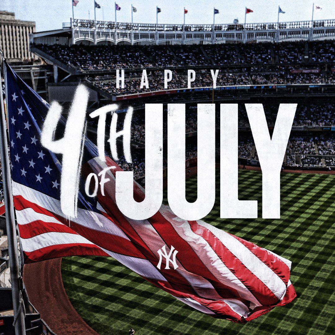 New York Yankees on X: Happy 4th of July, Yankees fans