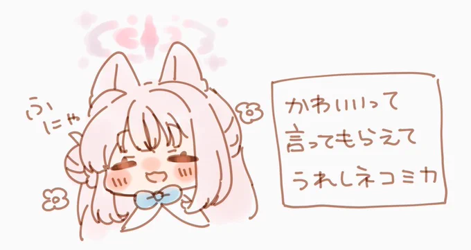 ついでに本垢に載せてたネコミカ 