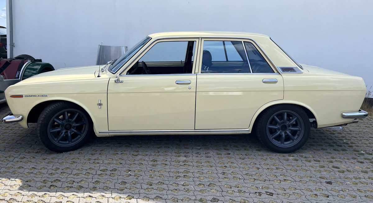 Datsun 510 spotted sometime back at Charlottenlund, Denmark. Amidst all the various classics gathered, the Datsun still drew considerable attention.  #Datsun510 #Datsunclassic #DatsunBluebird
