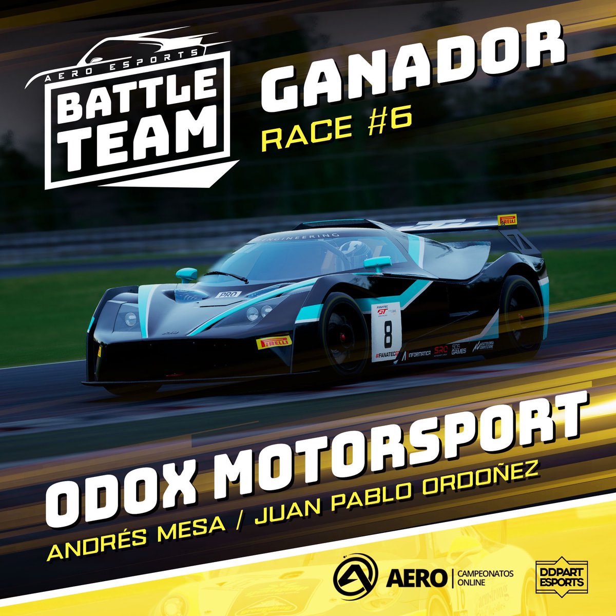 🔊BATTLE TEAM II

<a href="/OdoxMotorsport/">OdoxMotorsport</a> termina ganando en un duelo muy bonito con <a href="/xbdracing/">XBD Racing Motorsport</a> durante 90 minutos 🥵

Puedes verla de nuevo en <a href="/Tvcompetizion/">TV COMPETIZIONE</a> 

twitch.tv/videos/1862533…

#Simracing #beACC #esports