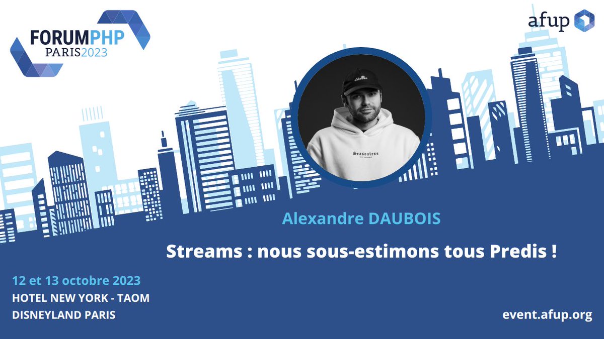 alexdaubois's tweet image. C’est officiel, le prochain talk sera à @DisneylandParis! 🐭
J’aurai l’opportunité de parler de #Redis et des streams au #ForumPHP2023, car non : Redis ce n’est pas que du cache 💡
Hâte de vous y retrouver le 12 et 13 octobre prochain 🚀
Merci l’@afup 💪