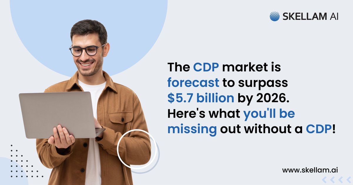 AiSkellam's tweet photo. Collect, store, and integrate your customer data from multiple sources. By using a #CDP, understand your customers' behaviors and create targeted and relevant marketing campaigns that increase customer engagement and drive revenue. https://t.co/z7E7DbRPUT #DataEngineering https://t.co/Gsb3UF0yyx