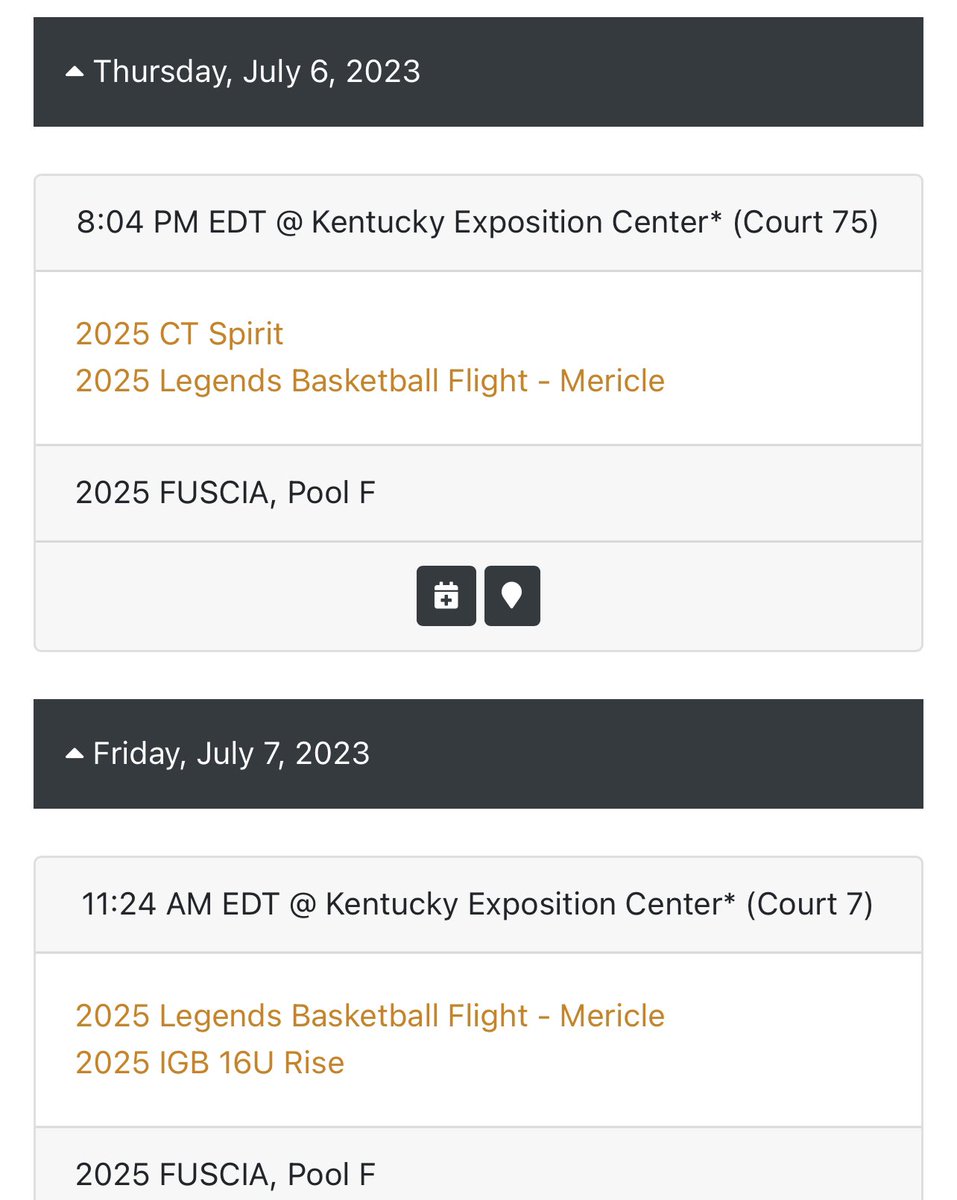 Run 4 Roses schedule.  You will not  want to miss this team competing!