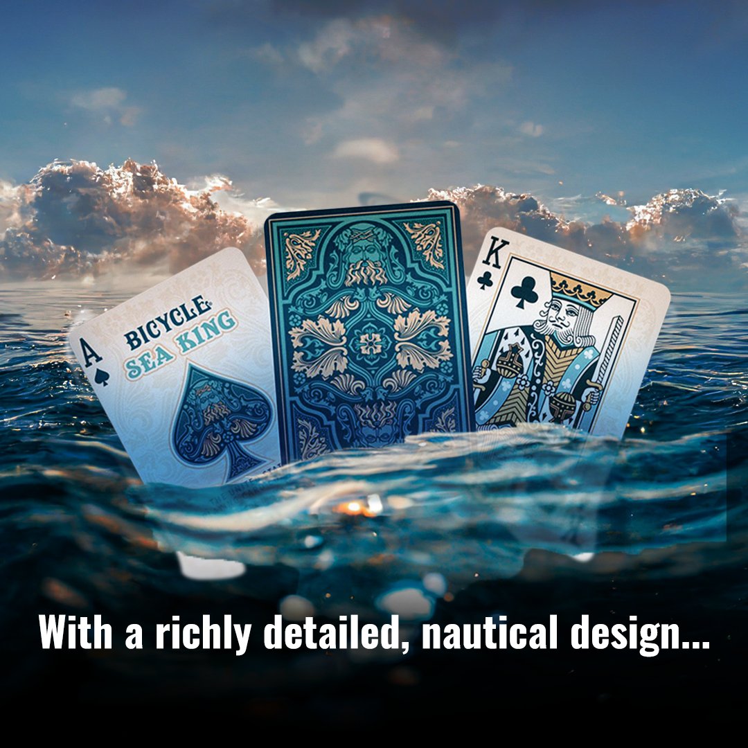 Magic_of_Play's tweet photo. Poseidon. Neptune. YOU.

Join the ranks of Kings and Queens and rule the Seven Seas with Bicycle’s Sea King deck 🔱

Explore our Website through the link in our bio and possess the power of the High Seas! 🌊

♠️ Bicycle Sea King

#magicofplay #parksons #playingcards #cards https://t.co/dUwTFjcRmo