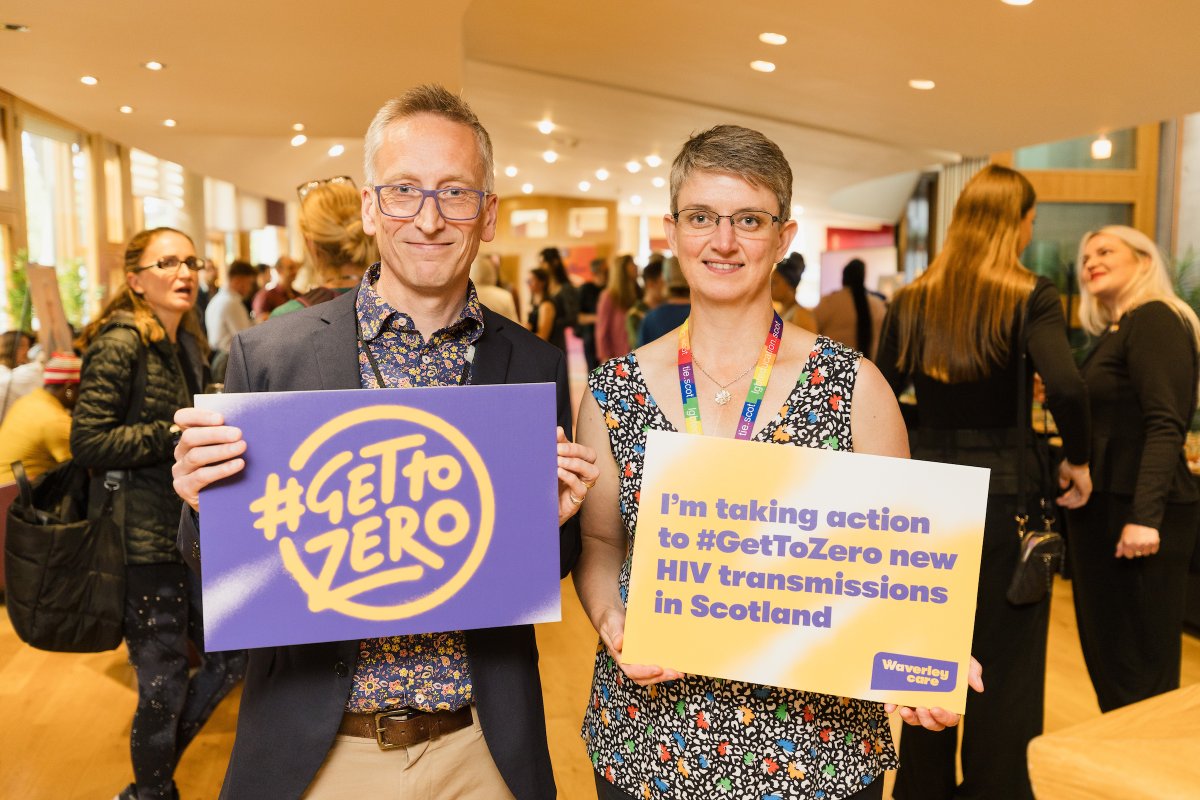 Scotland must do more to get to zero new HIV transmission by 2030.

Through the #GetToZero campaign, Waverley Care want to see more people taking a test and knowing their HIV status, challenging HIV stigma, and being aware of prevention methods such as PrEP.