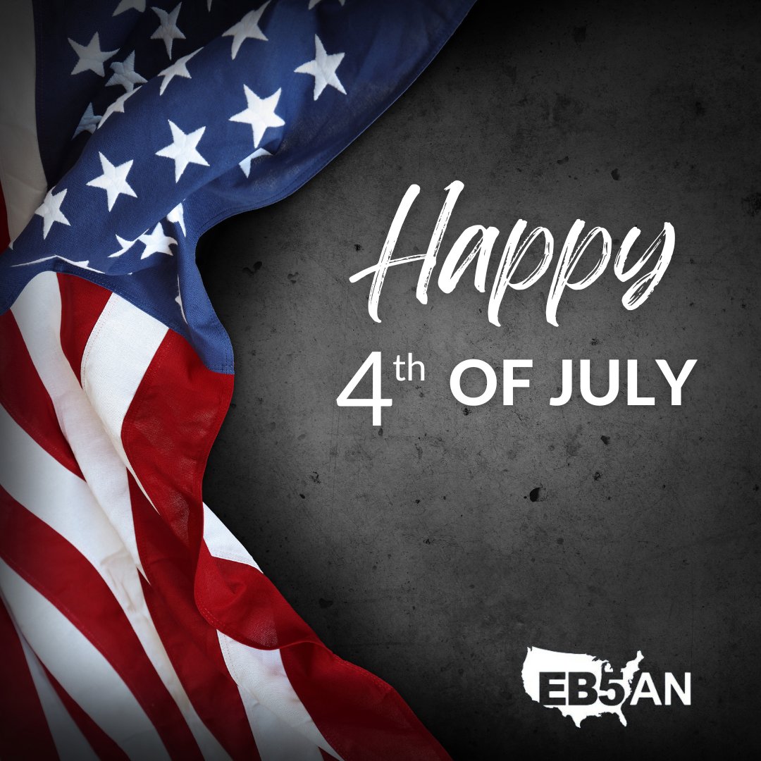 EB5AN's tweet photo. On this significant day of Independence, EB5AN extends heartfelt wishes to all. As we gather to commemorate invaluable ideals of freedom and unity, let us reflect on the immigrants who have played a pivotal role in shaping and enriching our nation.
#EB5AN #EB5Visa #4thofJuly https://t.co/DAFb0WMLsK