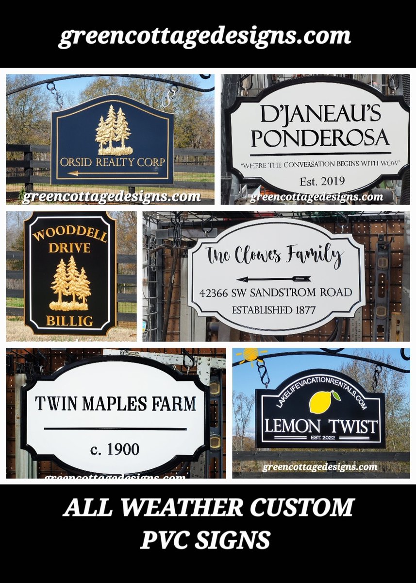 cottage_green's tweet photo. We're looking forward to "addressing" your house sign needs https://t.co/mxWEx0l0jL #address #housesign #businesssign #yardsign #propertysign #circayearplaque https://t.co/mUyp1pTvzD