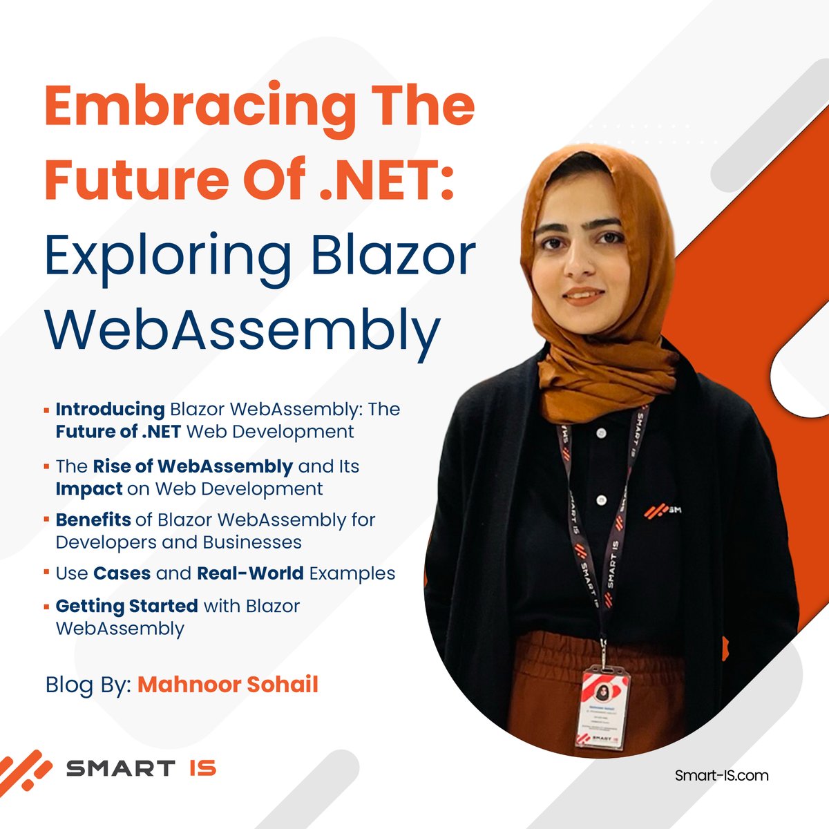 SmartISIntl's tweet image. Explore WebAssembly&apos;s impact and benefits for businesses, and kickstart your Blazor journey with Mahnoor Sohail&apos;s insightful blog. 🚀
   
Link: lnkd.in/dRTivpS4

#SmartIS #insights #BlazorWebAssembly #NETDevelopment #WebDev