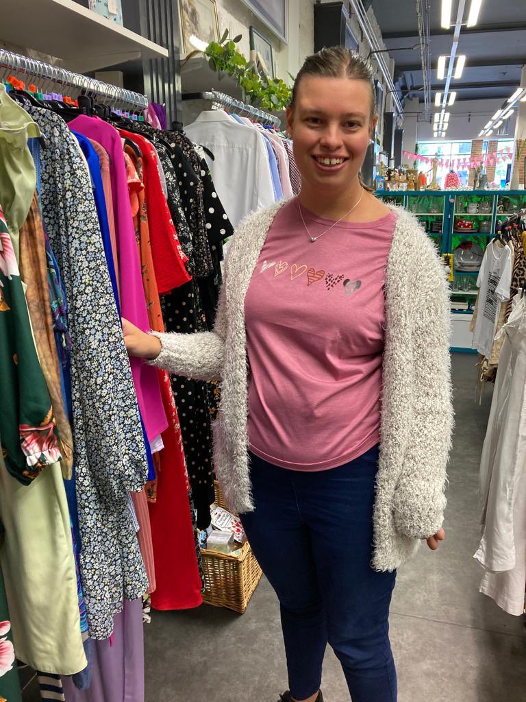 Beth &amp; Charlie have enjoyed their work placement today at Preloved@V25.
Both worked hard, Beth replenished stock and Charlie helped the ladies empty the shelves of bric-a-brac for a thorough clean. We’ll do e to you both, you made us super proud ❤️❤️