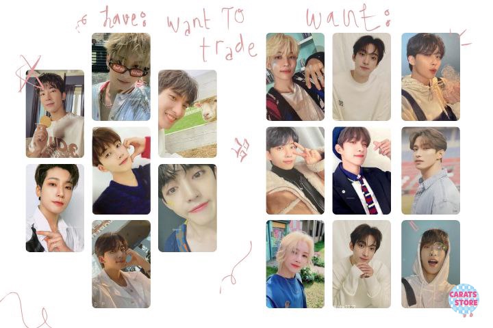 svtt 
have in pic
want prio in pic tapi kalau ada aab seokhan boleh tawarin di rep atau dm @..scopwinny