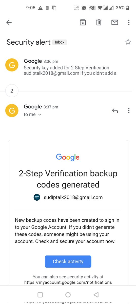 Sudipjana2019's tweet photo. @Google @GoogleIndia @YouTubeIndia @TeamYouTube
Dear team, Recently my google account is someone hack. I can't access my google account. Please recover my account. Mail id - sudiptalk2018@gmail.com. I have a youtube channel in this google account. Thank you https://t.co/7TdQN8YOES