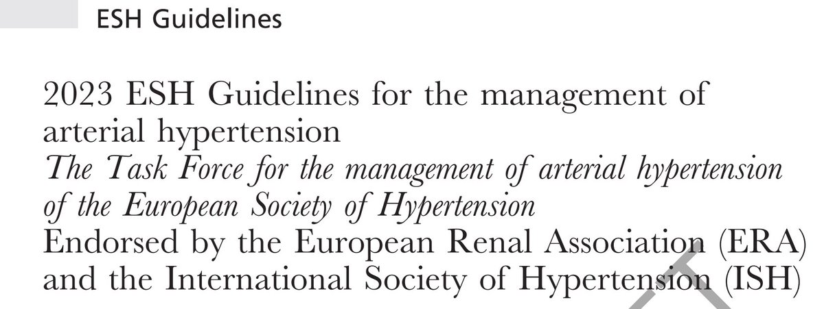 📌PARTE 2⃣❗️Guías 2023 <a href="/ESHypertension/">European Society of Hypertension</a> para el manejo de HTA. 

🧵Seguí el hilo, destacaremos 1⃣0⃣ nuevas preguntas y sus respuestas a partir de las recomendaciones del documento. Mucha info para tu práctica🩺.  
💡Para guardar 🔖.
#CardioTwitter #MedTwitter