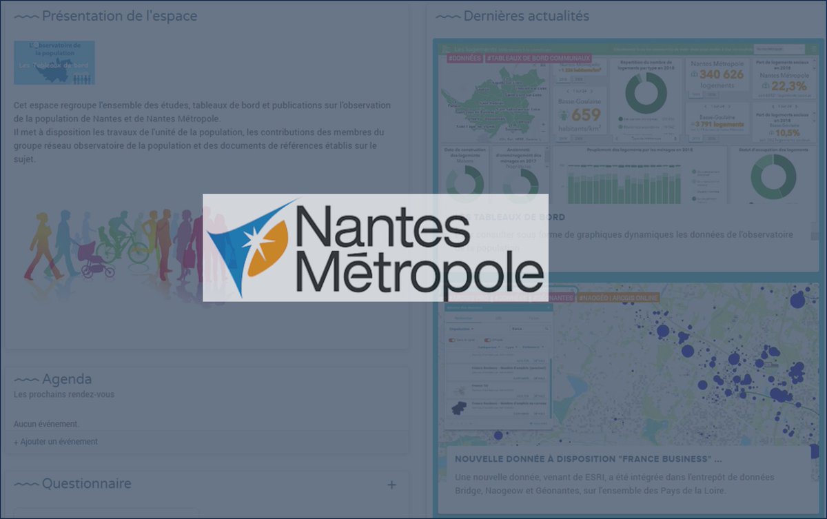 Le saviez-vous ? la DGO de Nantes Métropole c'est la Direction de la Géographie et de l'Observation et nous sommes heureux de renforcer notre accompagnement auprès de l'Observatoire de la population à partir de cet été.
#SIG #projet
