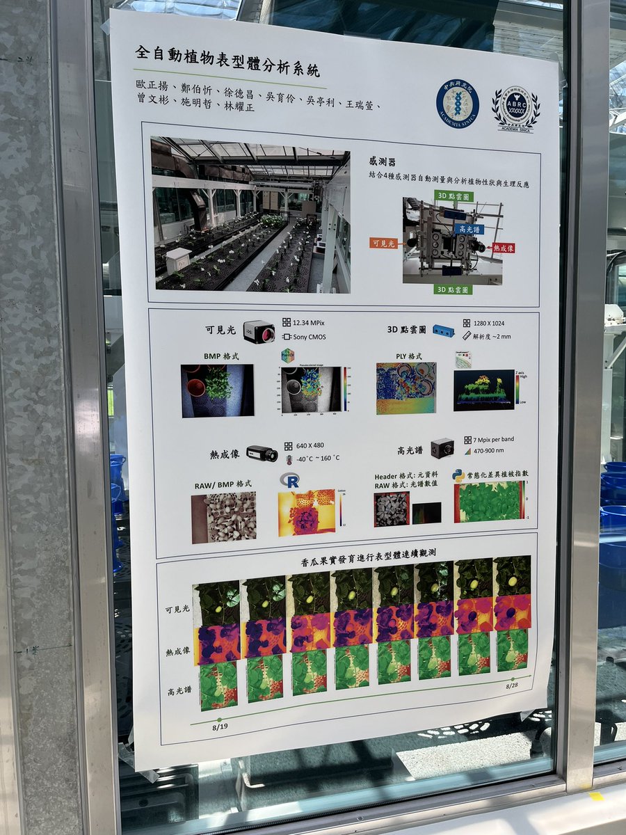 UgaZaku's tweet photo. Today I held a root phenotyping workshop at Biotechnology Center in Southern Taiwan. After that, I visited the phenotyping platform in this institute. It is a gantry type mobile camera system made in Taiwan. https://t.co/LkJXw53jEt