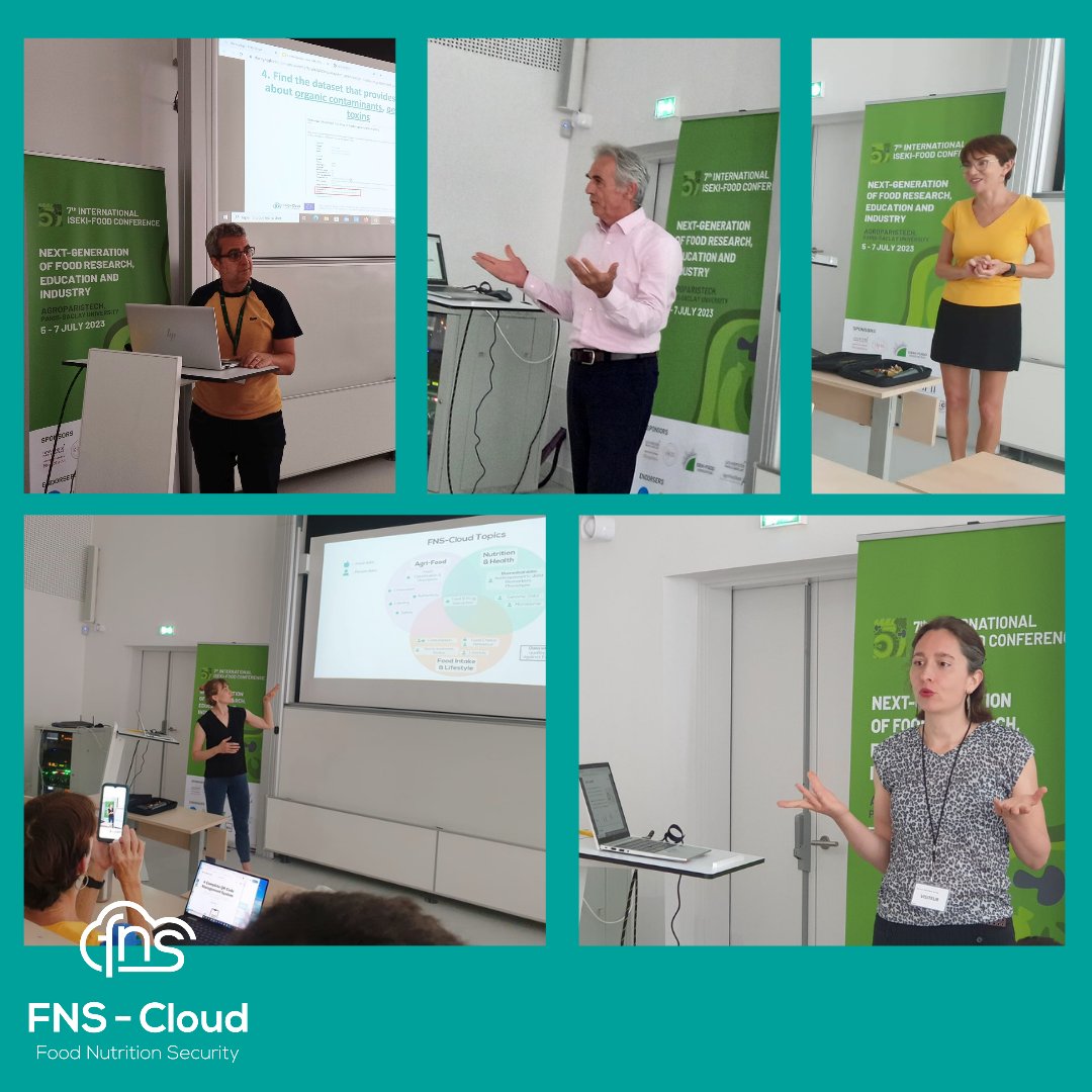 FNSCloudEU's tweet photo. This morning the WP7 team gave a  workshop at the @ISEKIFood conference to introduce how the #FNSCloud tools and services can support #Food and #Nutrition researchers.
Thanks to the audience for active participation. Now, spread the word! #TrainTheTrainer #Research #OpenScience https://t.co/AE5xSh5eMe