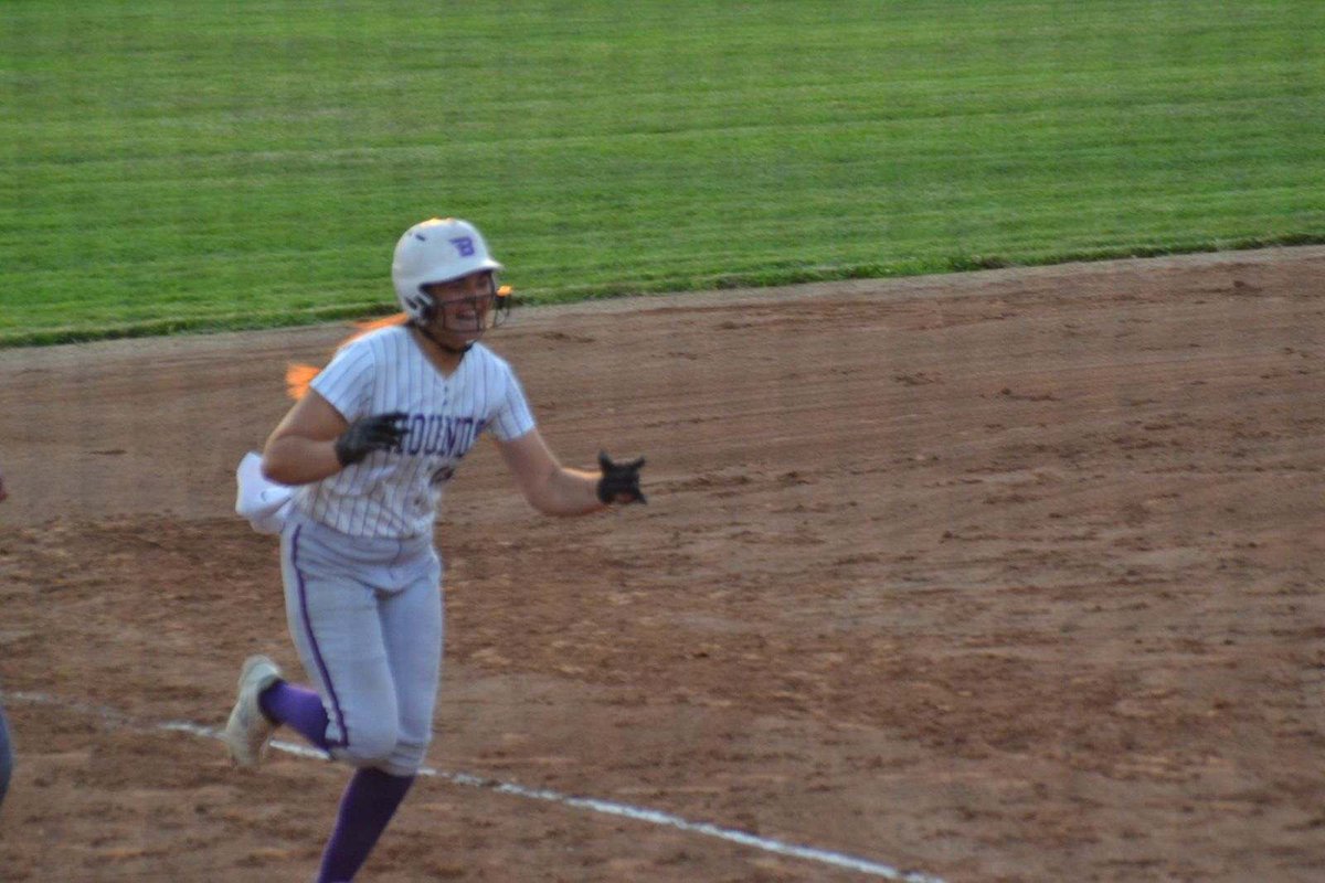 BGrayhounds's tweet photo. Adding our 5th player to the bomb squad this season!!  Way to go @SaydeePlummer on your first high school homerun!  No better time than now! https://t.co/r0V9rukZW3