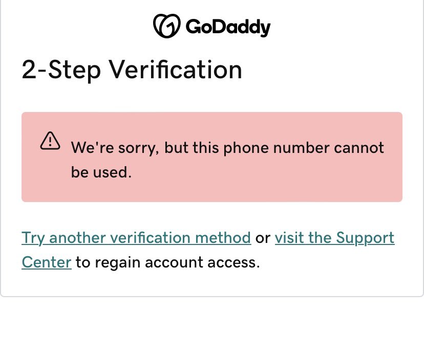 Jess_Longstaff's tweet photo. @GoDaddyHelp can you explain why this isn’t working? I haven’t changed numbers, I’m up to date with my software updates and I’ve never had issues before. https://t.co/2UxMEs1baH
