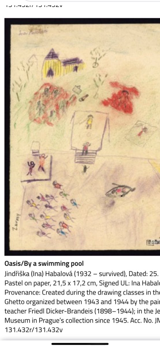 One of hundreds of children’s drawings from the Terezin Ghetto, Prague 1942-45, Jewish Museum, Prague, made before they were transported to a death camp. Robert Jenrick, I suggest you visit this museum and learn <a href="/LBC/">LBC</a>