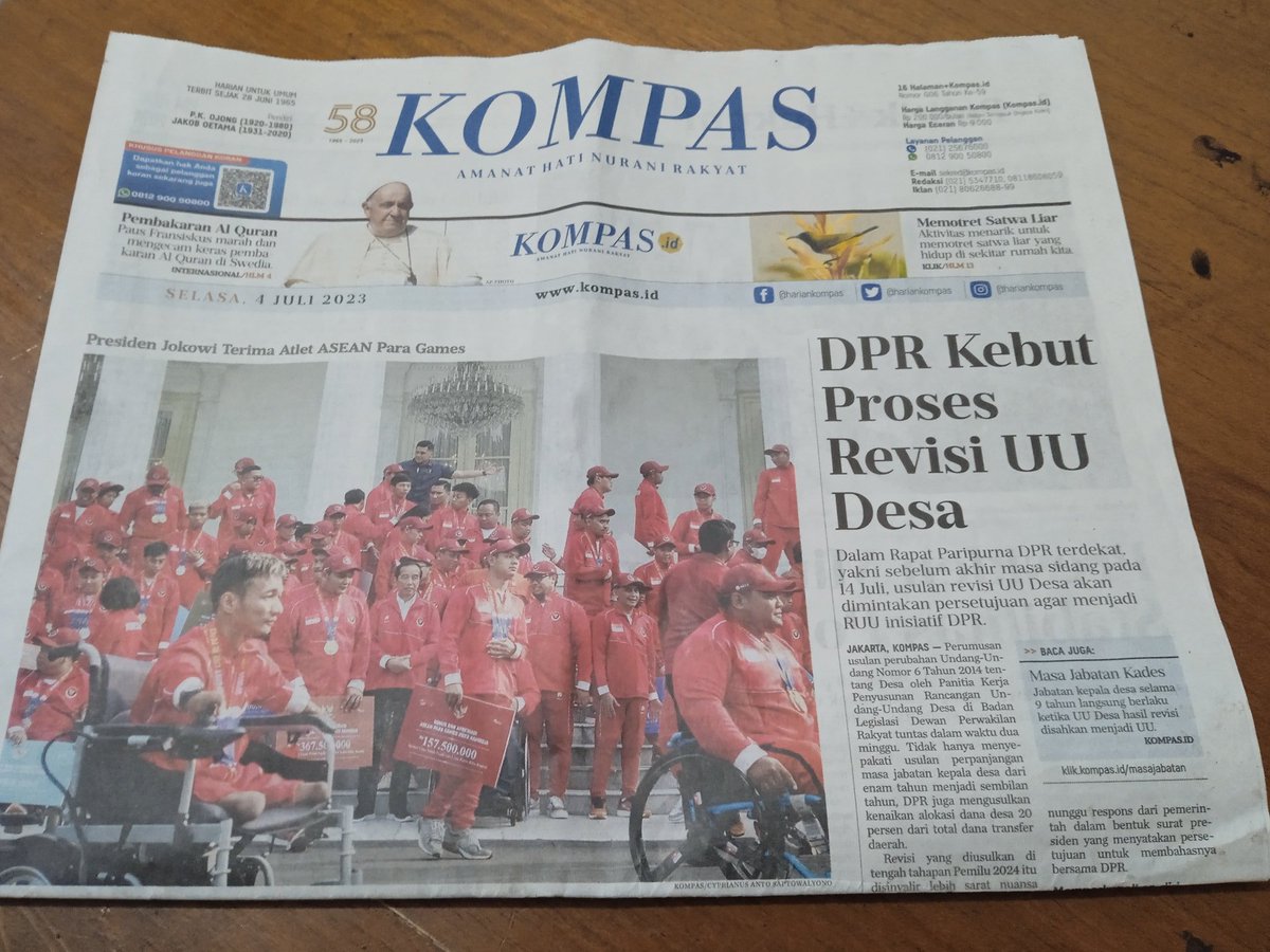 Revisi UU Desa bila memperkuat peran &amp; kewenangan desa itu ok. Tapi bila terjebak hanya soal jabatan kepala desa, kesannya revisi ini sebatas kepentingan politik jelang pemilu.