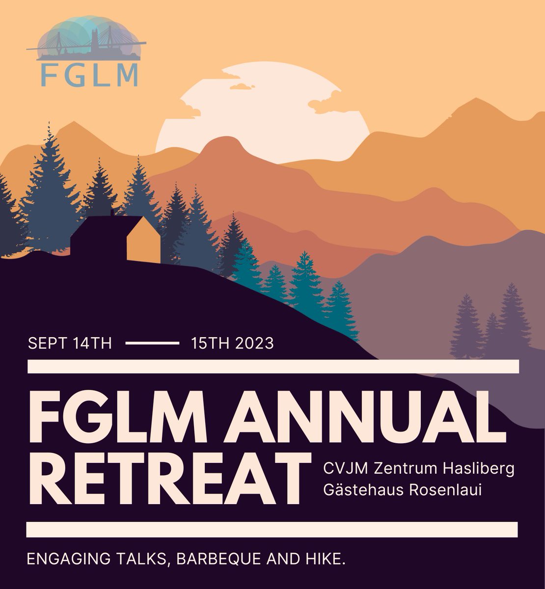 📢 Exciting news! Registration is now open for the FGLM Annual Retreat in Hasliberg, Bernese Oberland. Join us for two incredible days of discovery, connection, and breathtaking landscapes. Don't miss out on this unforgettable experience! forms.gle/SDVPv1ZjfexMVZ…