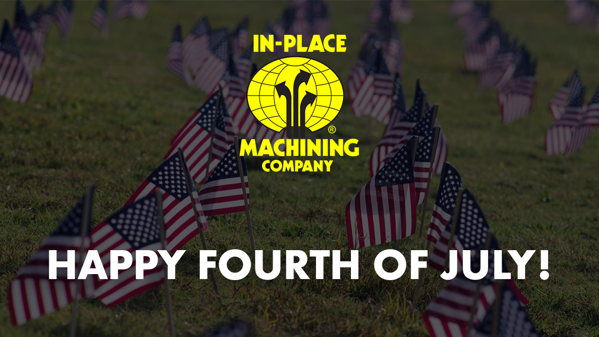 InPlaceMachine's tweet image. Did you hear the joke about the Liberty Bell? It&apos;ll crack you up.

Happy 4th of July from the entire In-Place Machining Company family! We wish you a fun and safe holiday! 🎆 

#FourthOfJuly #InPlaceMachiningCompany