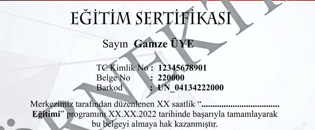 DİKKAT KANDIRILIYORSUNUZ!

'... Terapisi Uygulayıcı Sertifika Programı' adıyla satılan eğitimler sonucunda sadece katılım belgesi veya sertifikası alabileceğinizi, bunun uygulayıcı olduğunuz anlamına gelmeyeceğini biliniz.

PSİKOLOĞUN PSİKOLOGTAN PARA KAZANMA DÖNEMİ BİTECEK!