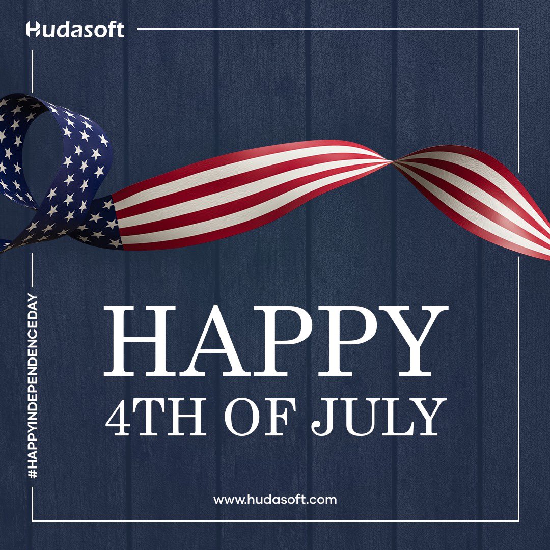 Wishing everyone a star-spangled celebration this Fourth of July! ✨🇺🇸

#FourthofJuly #IndependenceDayUSA  #Patriotic #hudasoft #softwaredevelopmentcompany #mobileappdevelopment #erpdevelopment