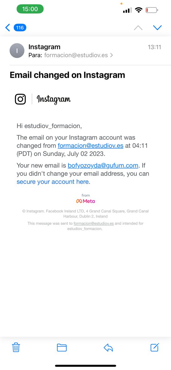 ¡NOS HAN ROBADO LA CUENTA DE INSTAGRAM DE LA EMPRESA! El domingo 2 de julio alguien nos secuestró la cuenta de empresa de Instagram y nos mandó un WhatsApp amenazándonos.  Hemos escrito cientos de mensajes a <a href="/Meta/">Meta</a> <a href="/instagram/">Instagram</a> y nadie nos contesta, no hay forma de contactar
